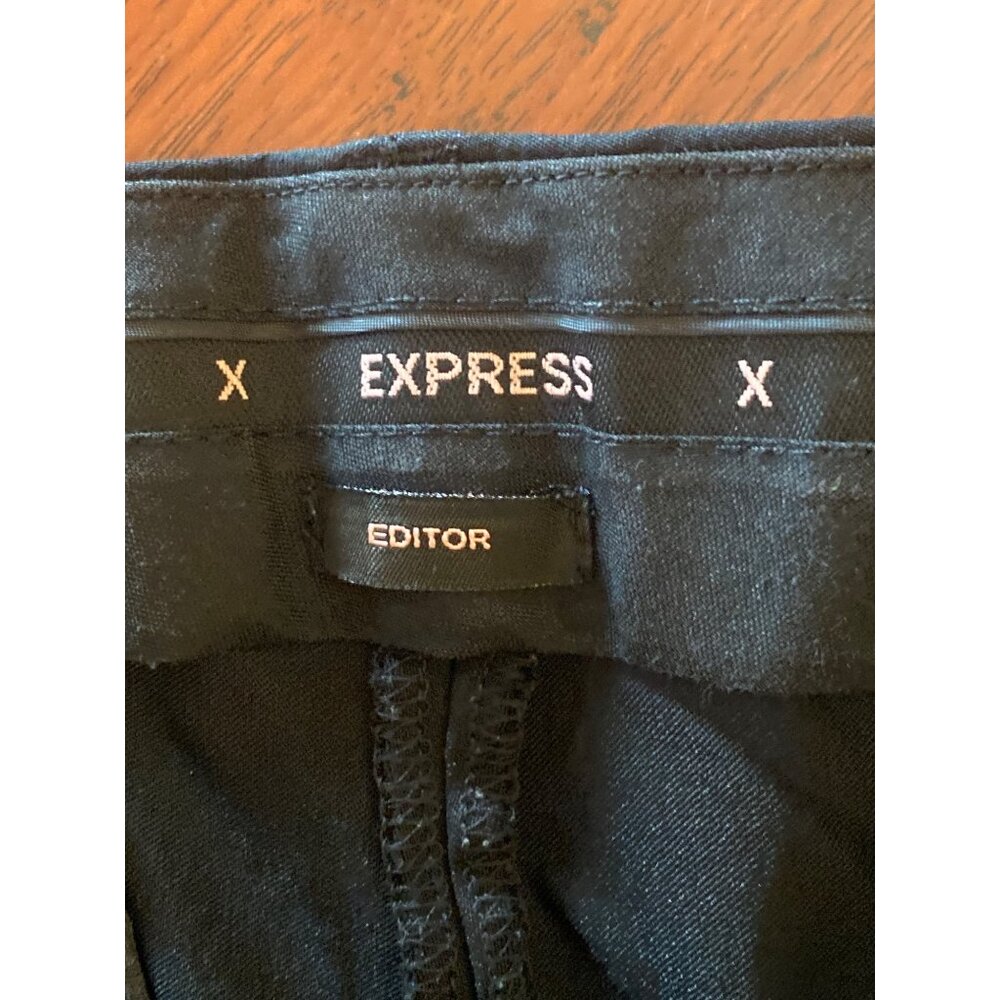 Express Editor Flare Pants Black Women's 8 Inseam 30.5" - Picture 6 of 8